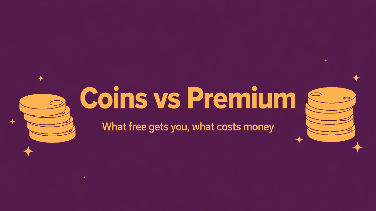 Honeytoon Coins vs Premium: What Free Gets You and What Costs Money